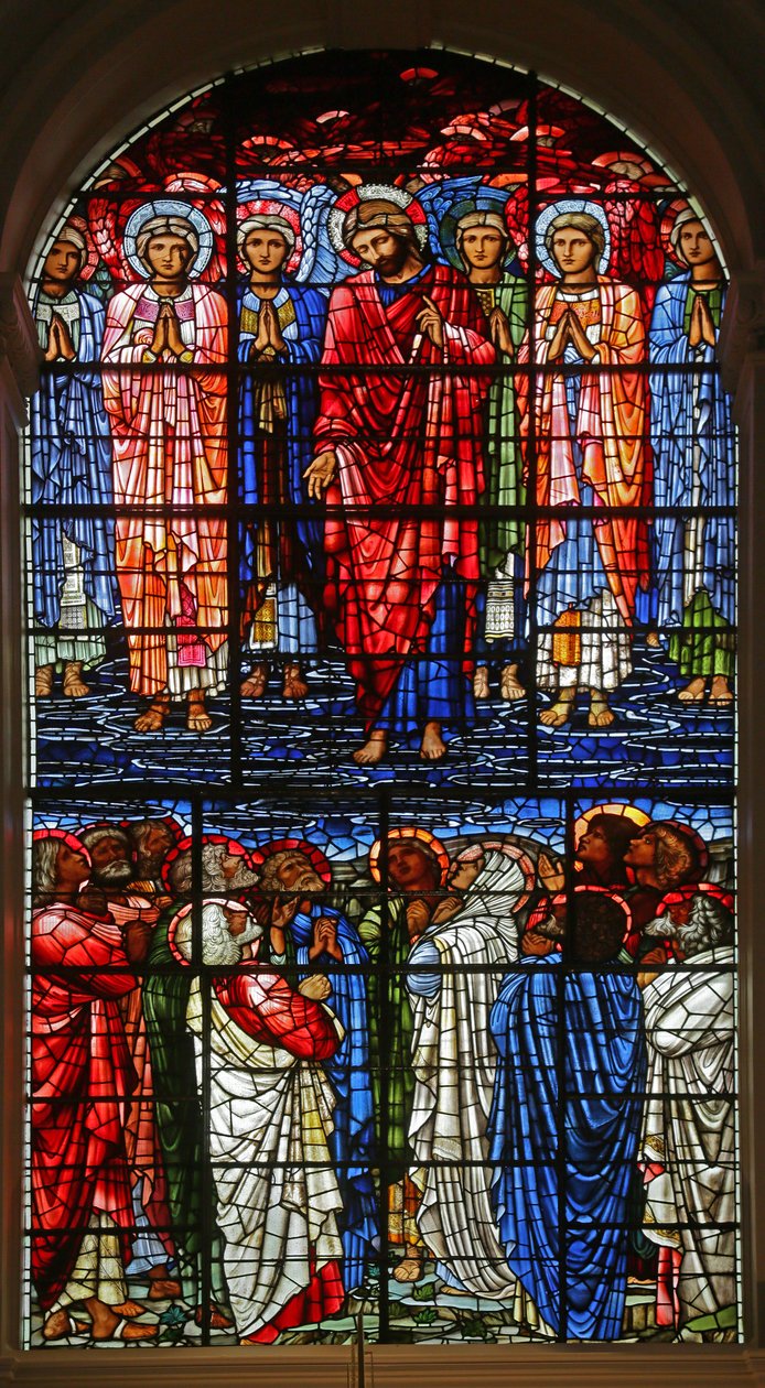 The Ascension, 1885-1897 (farvet glas) af Edward Burne Jones