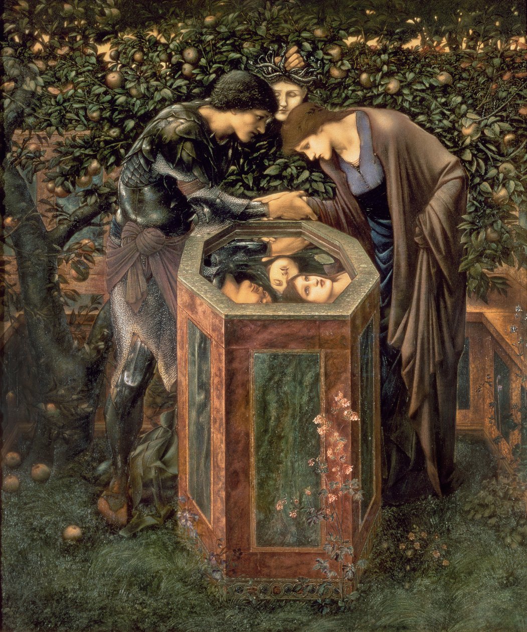 The Baleful Head, illustration fra William Morris