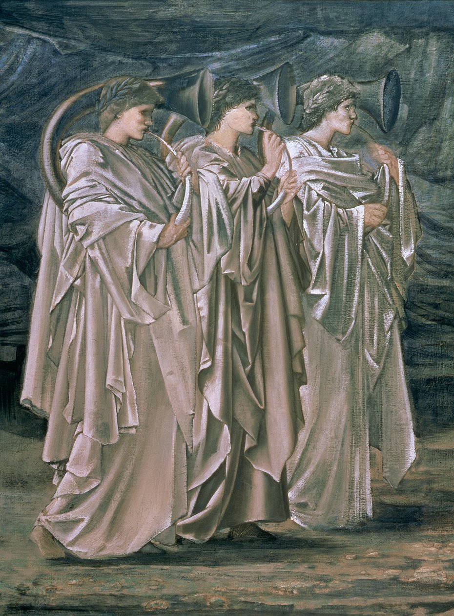 Udfordringen i vildmarken, 1874-98 af Edward Burne Jones