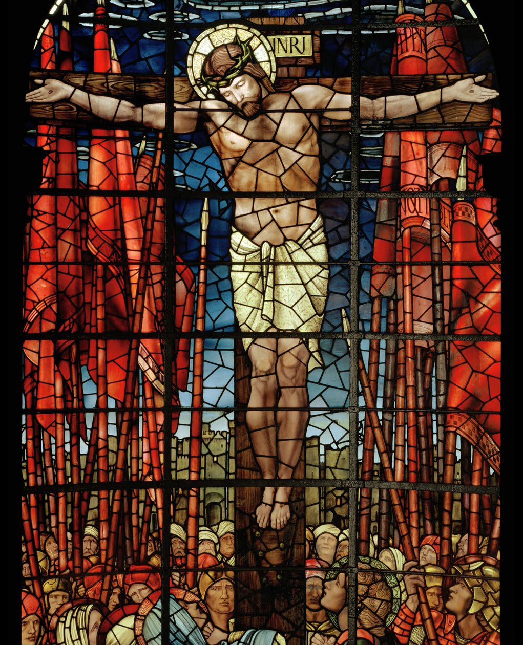 The Crucifixion Window, detalje, 1888 (farvet glas) af Edward Burne Jones
