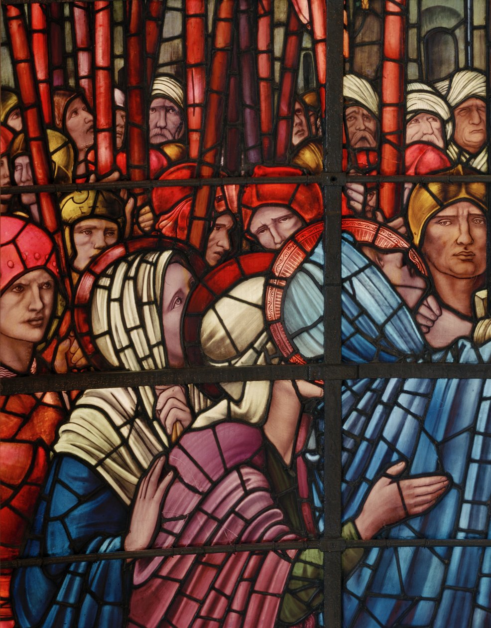 The Crucifixion Window, detalje, 1888 (farvet glas) af Edward Burne Jones