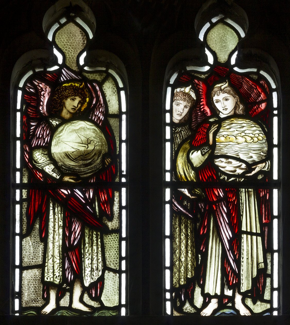The Days of Creation, 1874 (farvet glas) af Edward Burne Jones