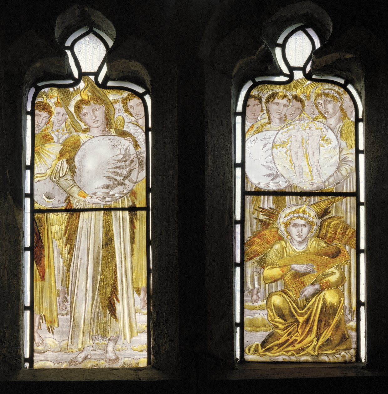 Skabelsens dage, detalje, 1870 af Edward Burne Jones