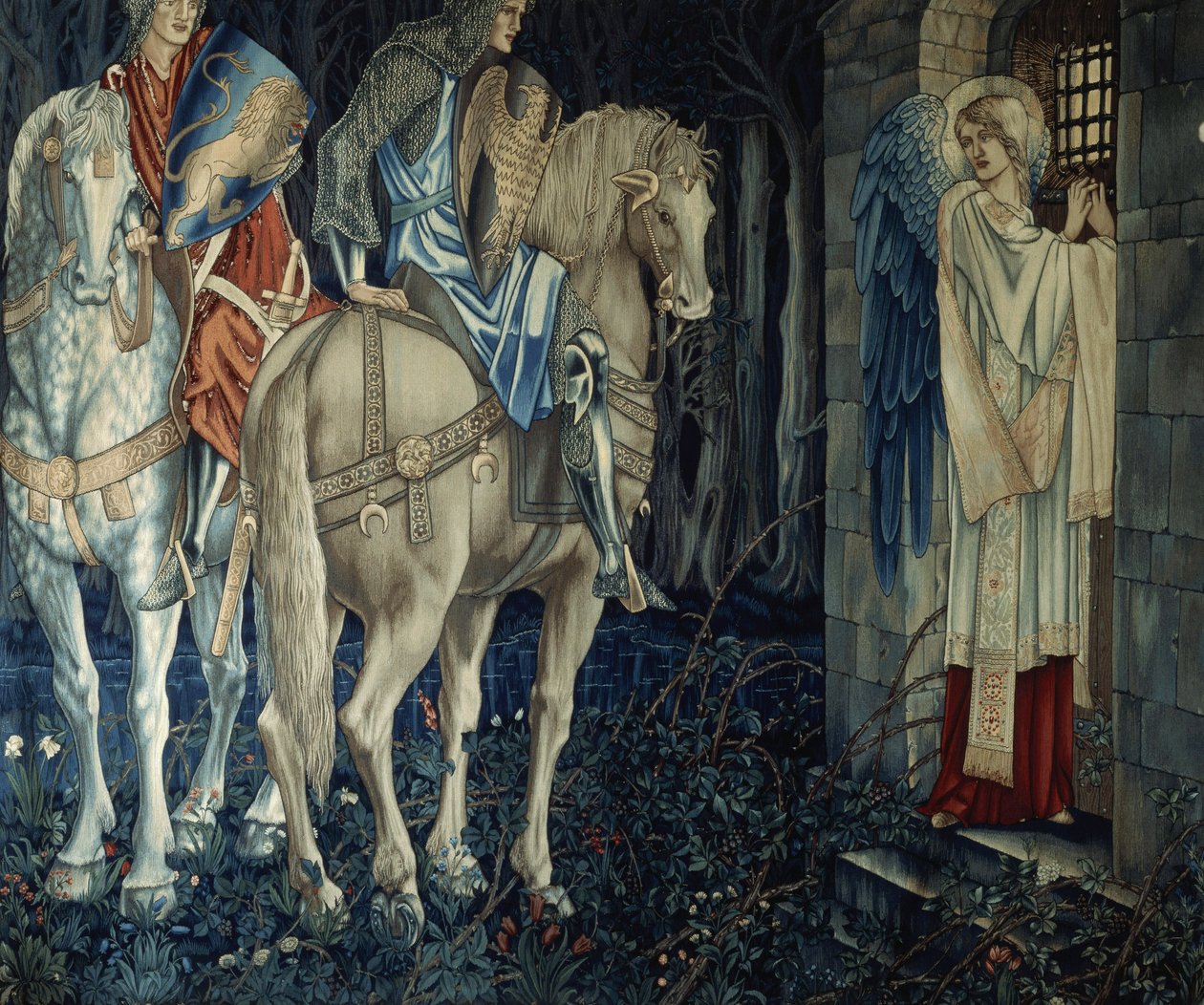 Sir Gawains og Sir Ewains manglende evne til at opnå den hellige gral, 1893-95 af Edward Burne Jones