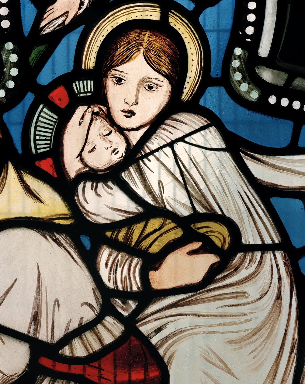 Flugten til Egypten, 1862 (farvet glas) af Edward Burne Jones