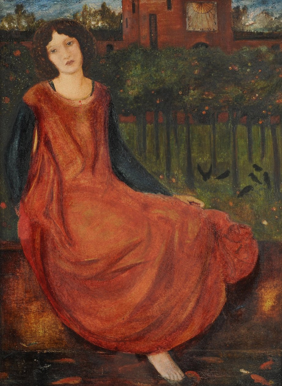 Guldfiskebassinet, 1861 af Edward Burne Jones