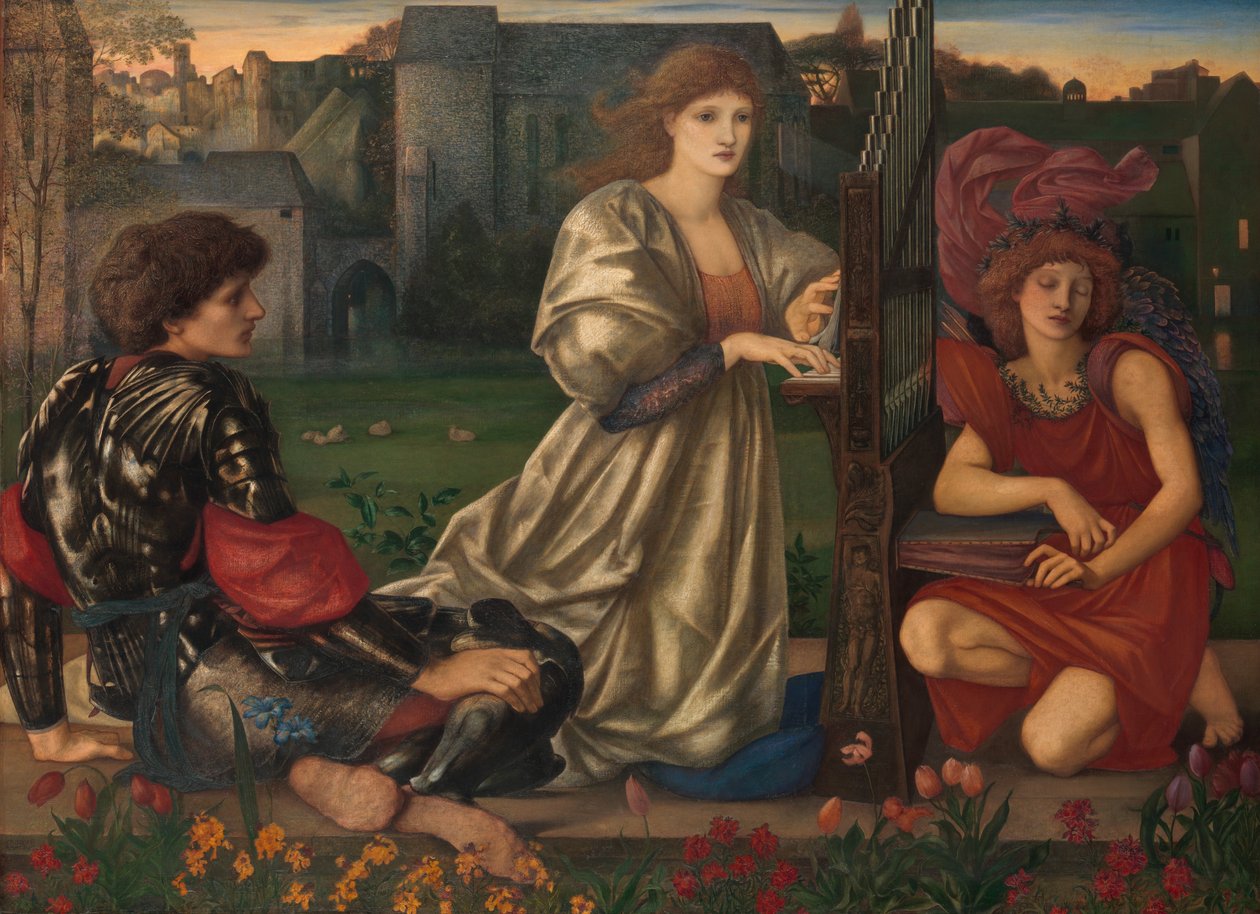Kærlighedssangen, 1868-77. af Edward Burne Jones