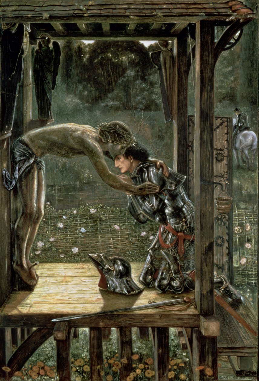 Den barmhjertige ridder, 1863 af Edward Burne Jones