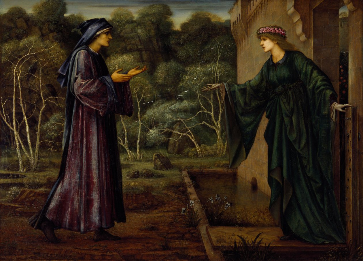 Pilgrimmen ved Lediggangens Port af Edward Burne Jones