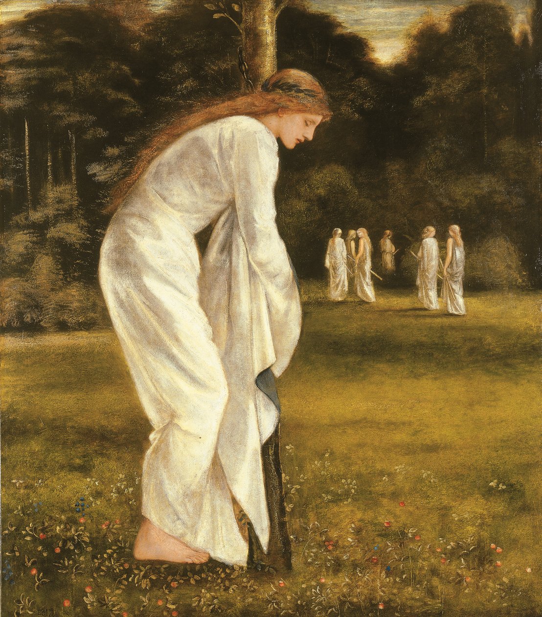 Prinsessen bundet til et træ af Edward Burne Jones