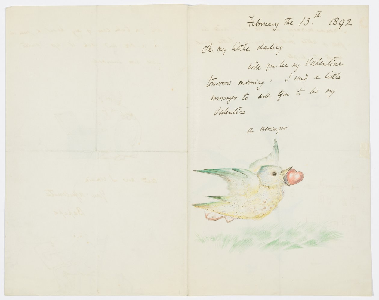 Valentine, Letter to the artist