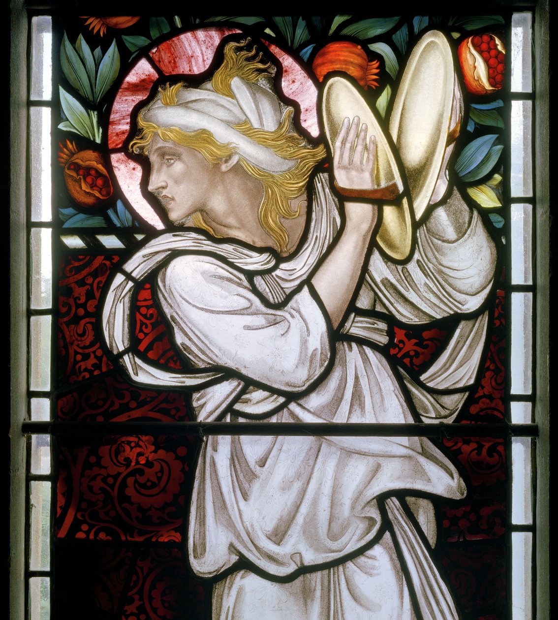 Waterford, St Michael & All Angels, Morris & Co., Edward Burne-Jones, Miriam detalje, 1872 af Edward Burne Jones