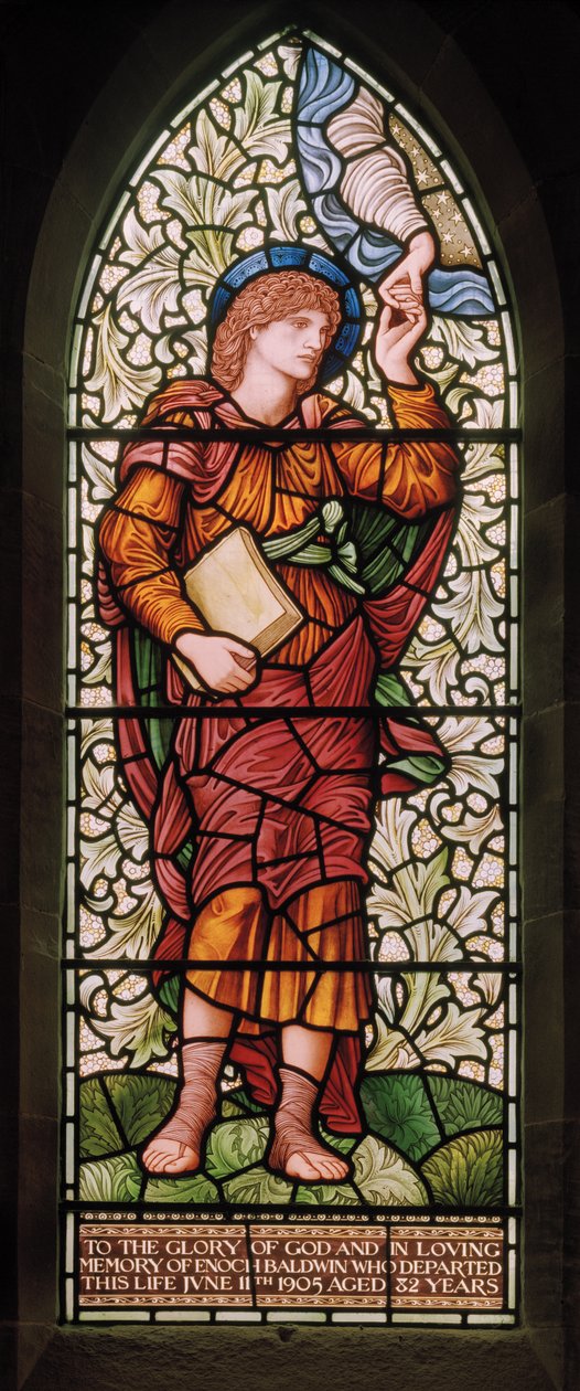 Wilden, All Saints, Morris & Co., Edward Burne-Jones, John Henry Dearle (1859-1932), Enoch, 1902-1914, Louisa, Alfred, The Baldwins, premierminister, Methodist, Worcestershire, Arts & Crafts, Rudyard K af Edward Coley and Dearle Burne Jones