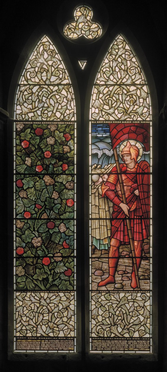 Wilden, All Saints, Morris & Co., Edward Burne-Jones, John Henry Dearle (1859-1932), Foliage & Joshua, 1902-1914, Louisa, Alfred, The Baldwins, premierminister, metodist, Worcestershire, Arts & Crafts af Edward Coley and Dearle Burne Jones