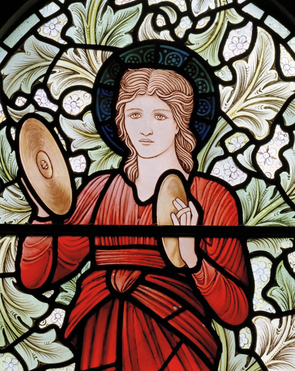 Wilden, All Saints, Morris & Co., Edward Burne-Jones, John Henry Dearle (1859-1932), Miriam, detaljer, 1902-1914, Louisa, Alfred, The Baldwins, premierminister, metodist, Worcestershire, Arts & Crafts, af Edward Coley and Dearle Burne Jones