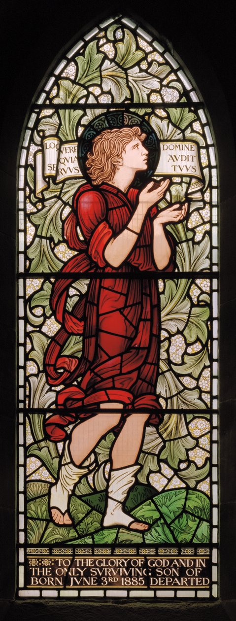 Wilden, All Saints, Morris & Co., Edward Burne-Jones, John Henry Dearle (1859-1932), Samuel, 1902-1914, Louisa, Alfred, The Baldwins, premierminister, Methodist, Worcestershire, Arts & Crafts, Rudyard af Edward Coley and Dearle Burne Jones