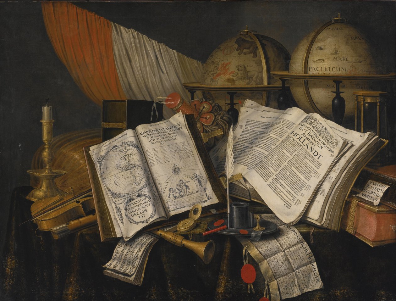 Vanitas Stilleben, 1662 af Edward Collier