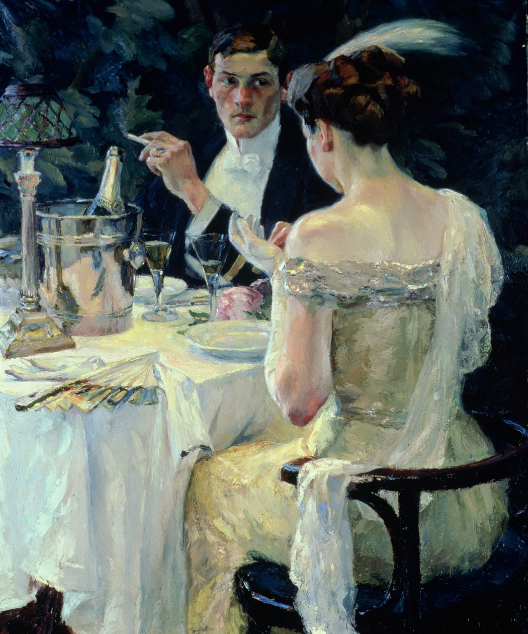 Farvel (olie på lærred) af Edward Cucuel