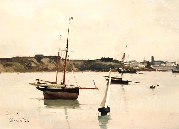 St. Servan Havn af Edward Darley Boit