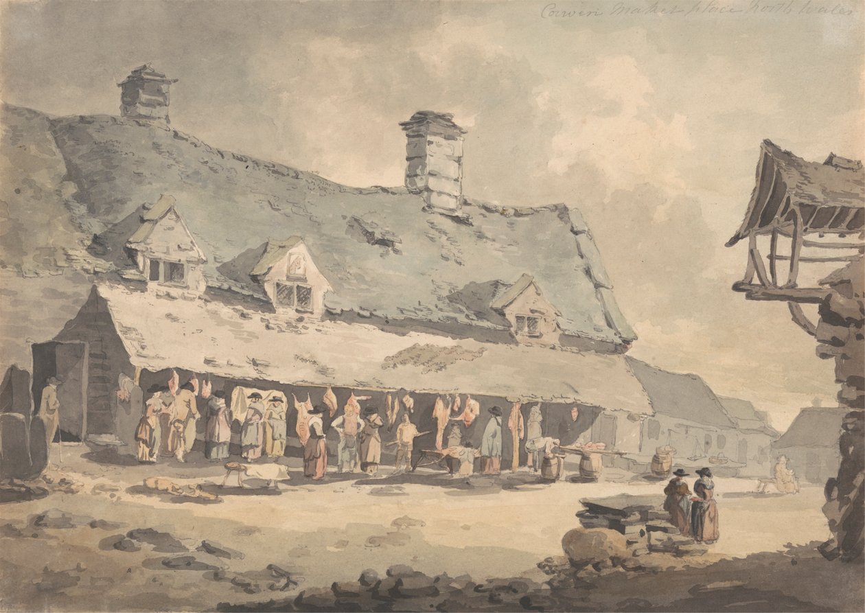 Corwen Marketplace, North Wales af Edward Dayes