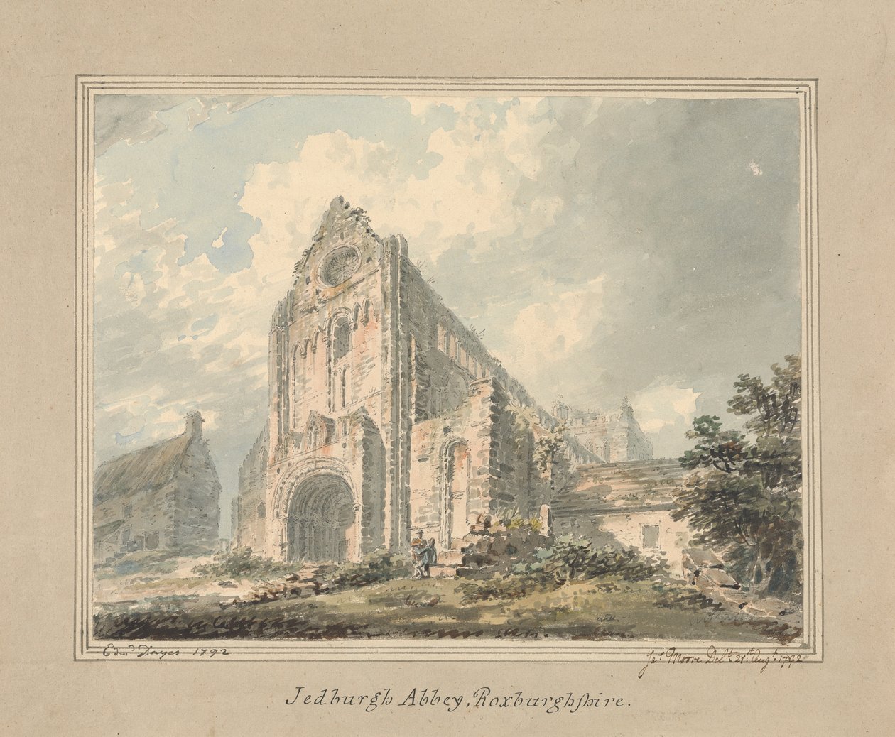 Jedburgh Abbey, Roxburghshire af Edward Dayes