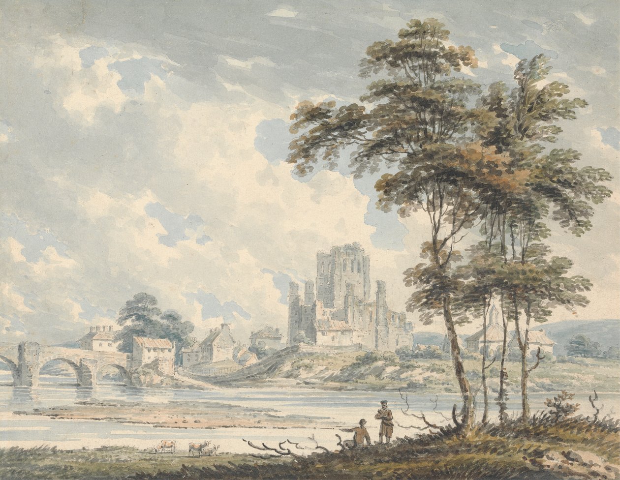 Kelso Abbey, Roxburghshire af Edward Dayes