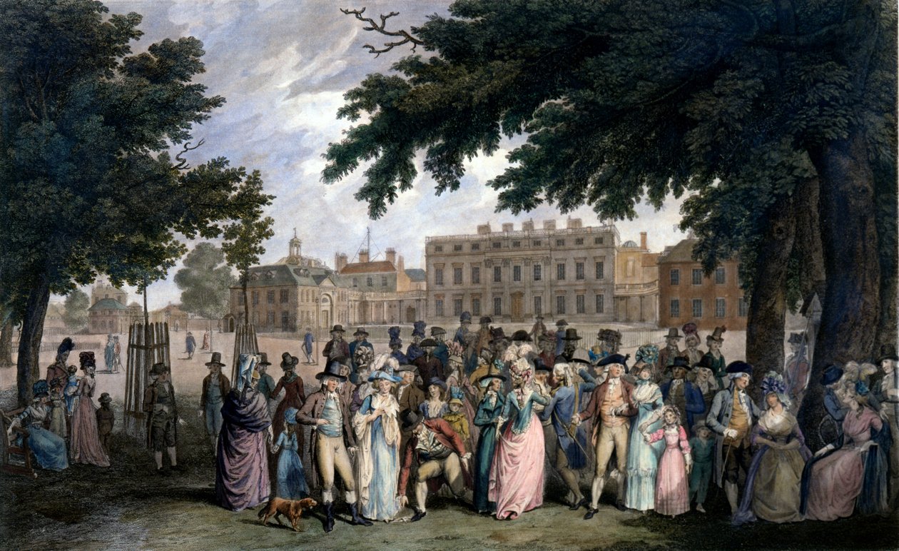 Promenade i St James Park, ca. 1796 af Edward Days