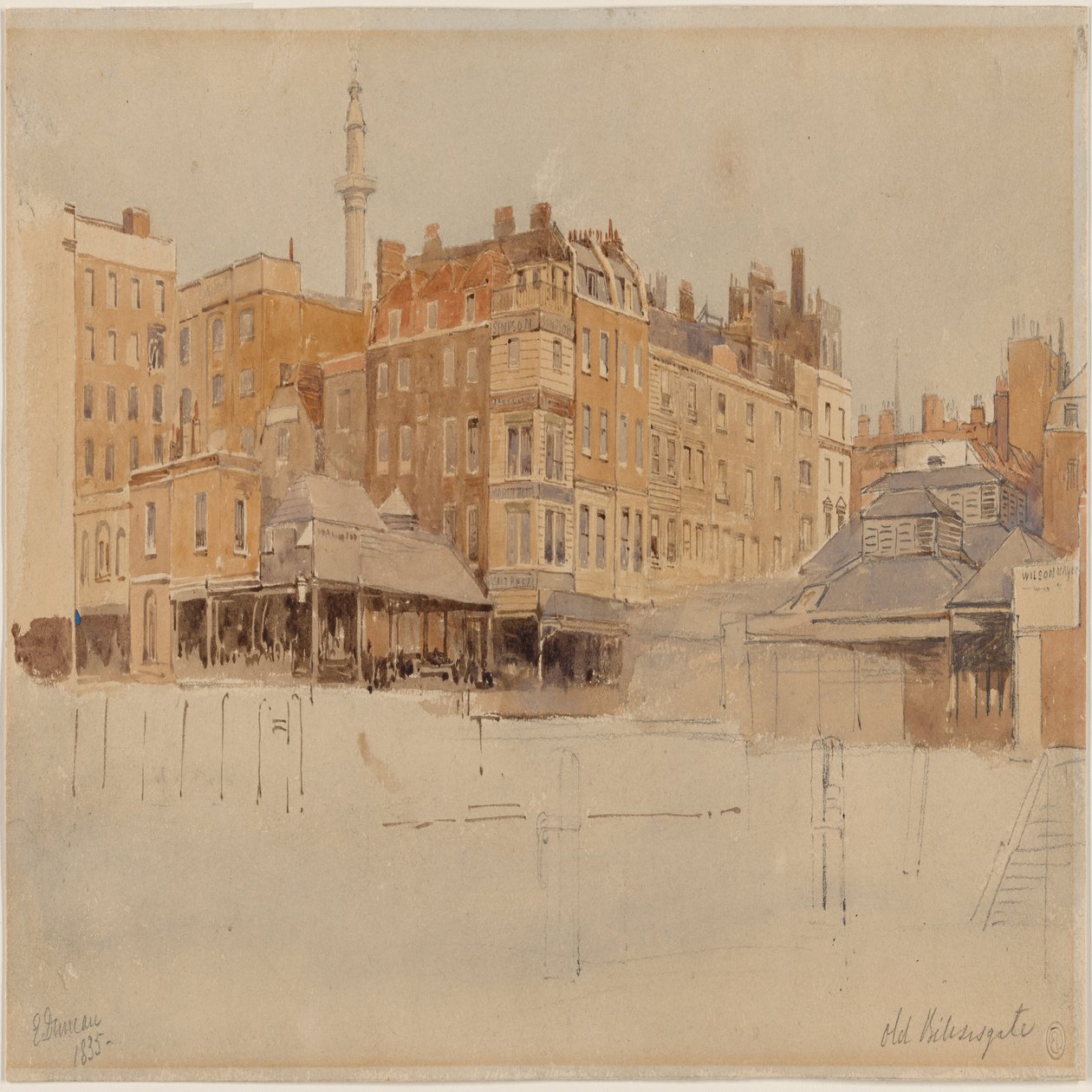 Gamle Billingsgate, London af Edward Duncan