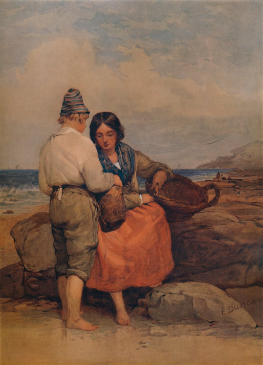Shrimpers, 1800-tallet, 1935 af Edward Duncan