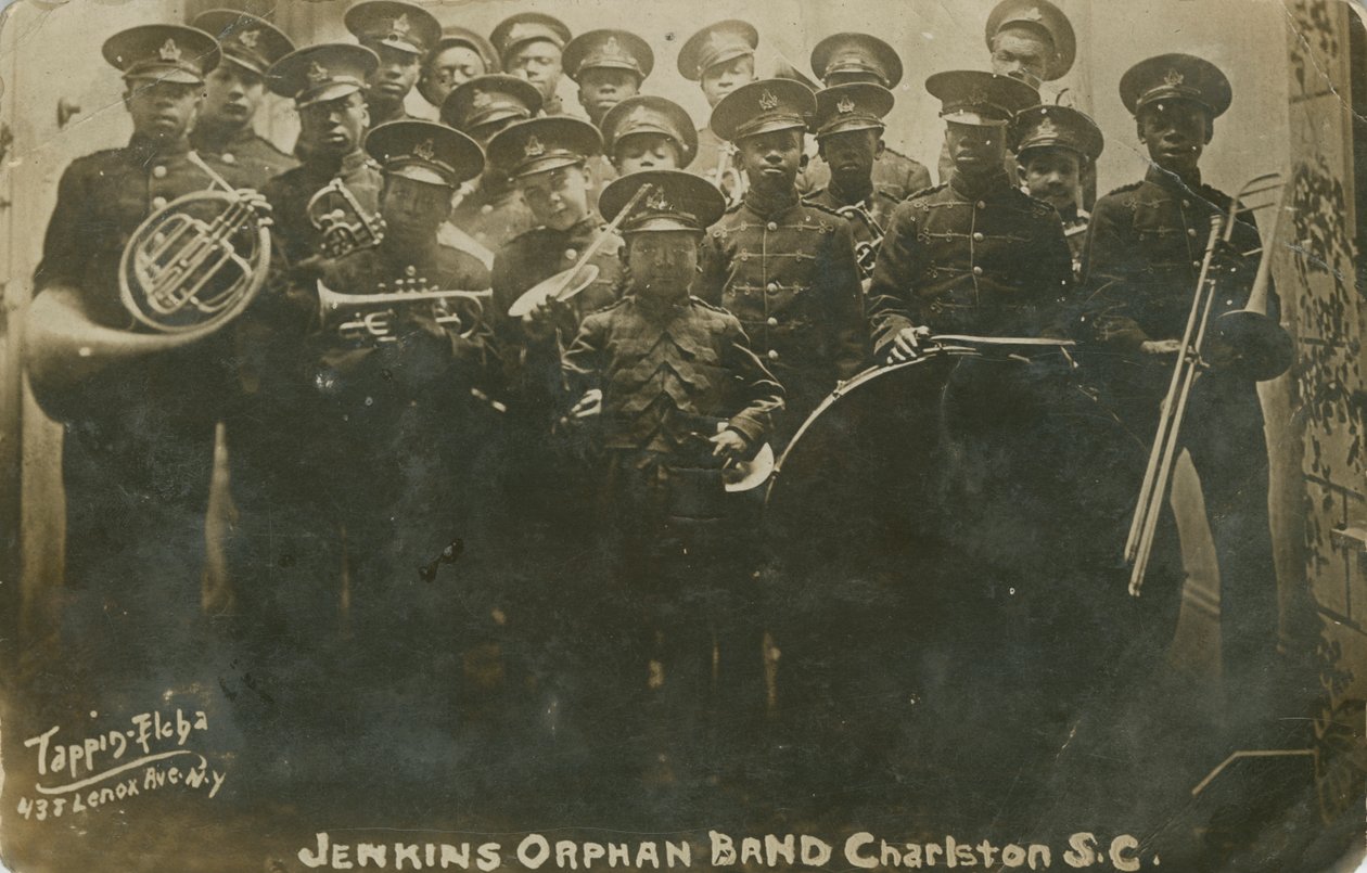 Fotografi Postcard of Jenkins Orphanage Band, Charleston, South Carolina, 1914. af Edward Elcha