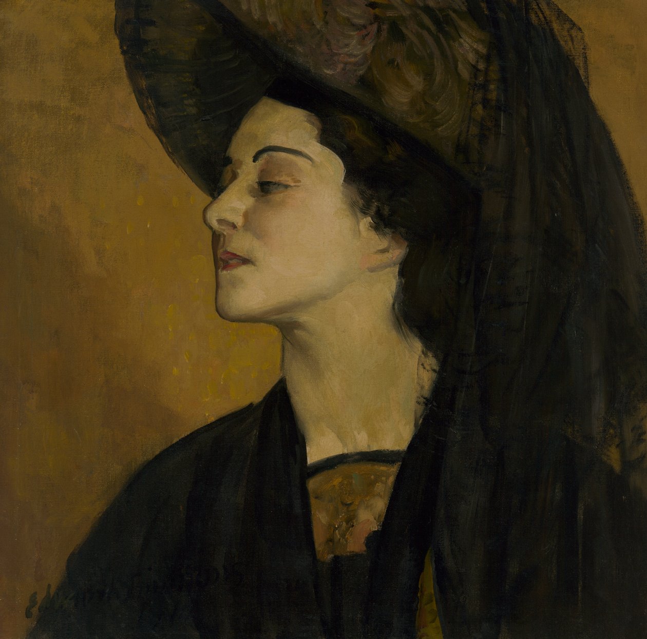 Alla Nazimova, 1910. af Edward Emerson Simmons
