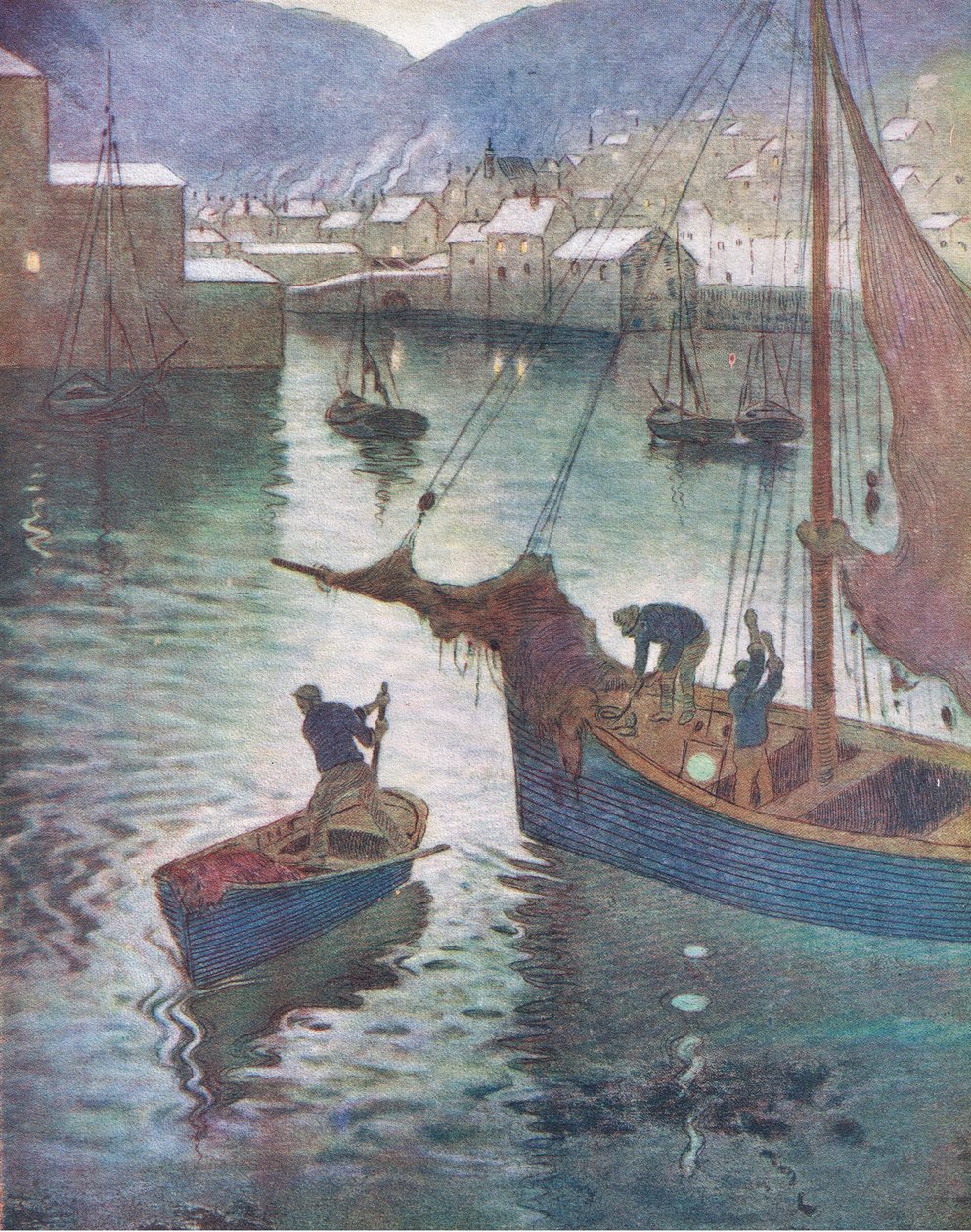 Havnen, Polperrow, fra Hutchinson