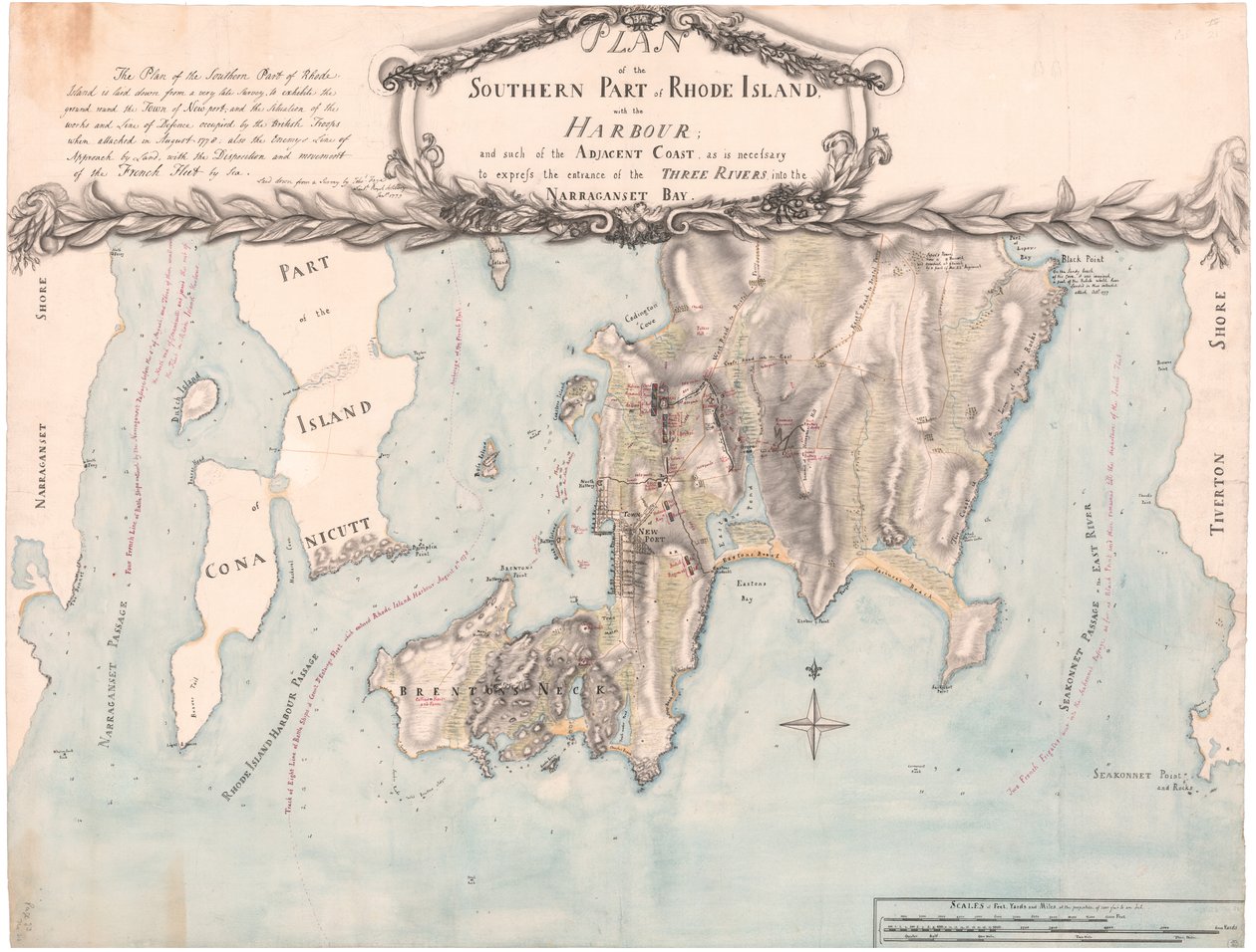 Fagen Etelä-Rhode Islandin suunnitelma af Edward Fage
