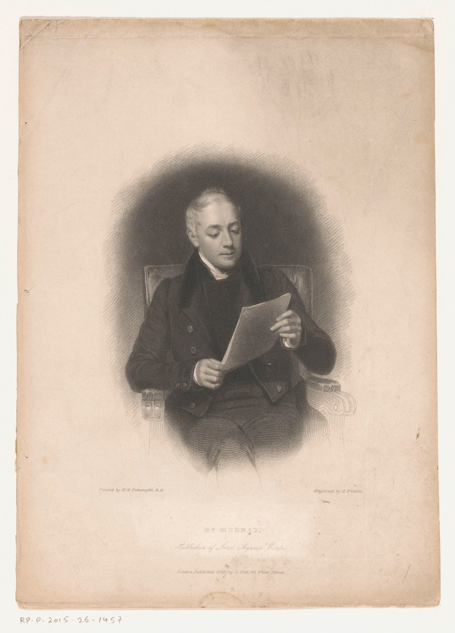 Portret van uitgever John Murray Mr. Murray, udgiver af Lord Byron