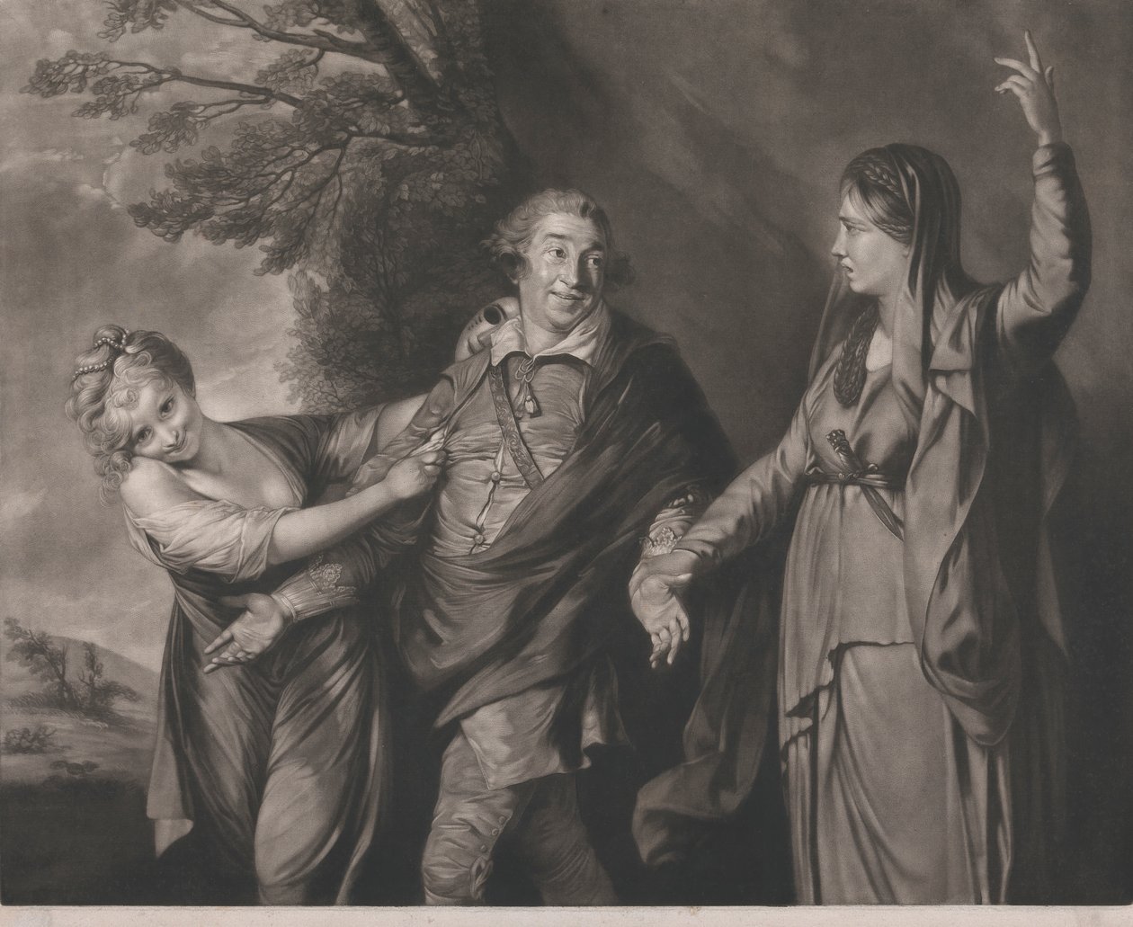 Garrick mellem tragedie og komedie af Edward Fisher