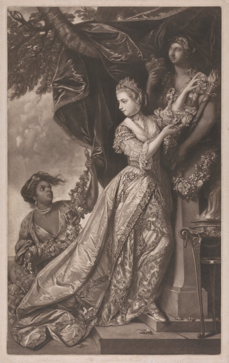 Lady Elizabeth Keppel og en tjener af Edward Fisher