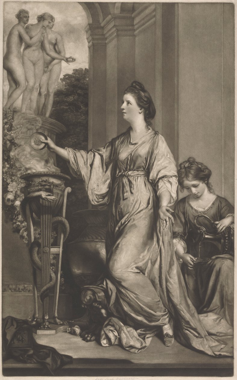 Lady Sarah Bunbury ofrer til nåde af Edward Fisher