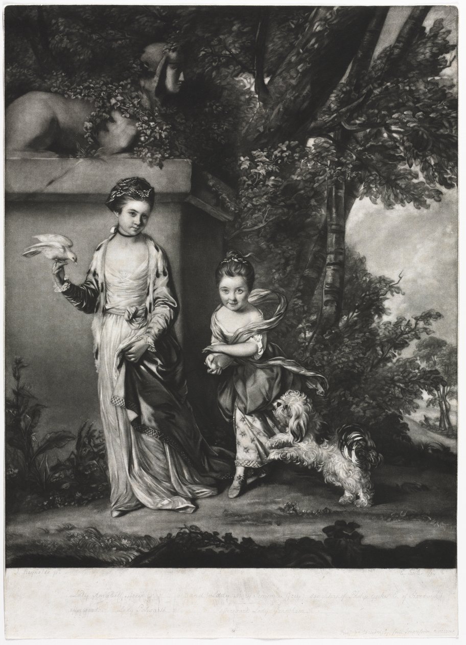 Damerne Amabel og Mary Jemima Yorke af Edward Fisher