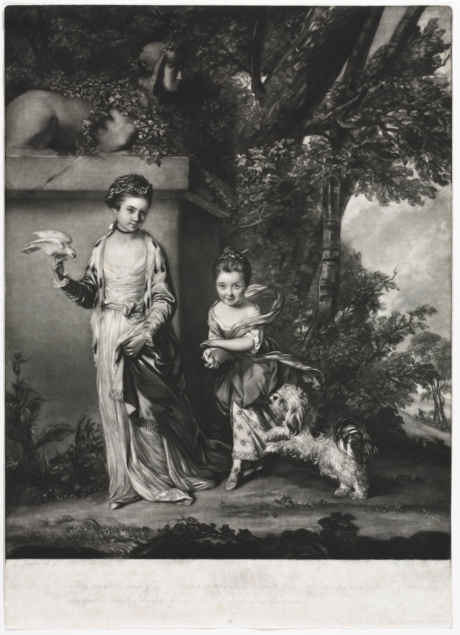 Damerne Amabel og Mary Jemima Yorke, ca. 1761. af Edward Fisher