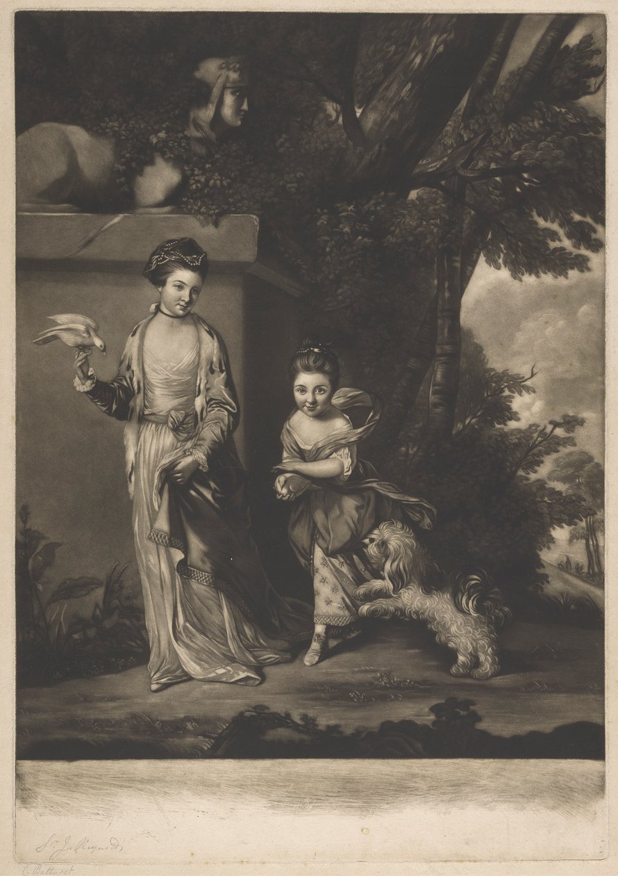 Damerne Amabel og Mary Jemina Yorke af Edward Fisher