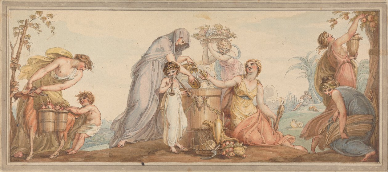Allegori for efteråret af Edward Francis Burney