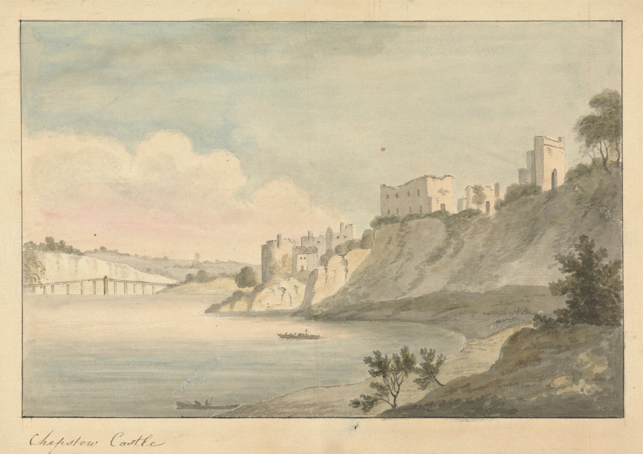 Chepstow Castle af Edward Francis Burney