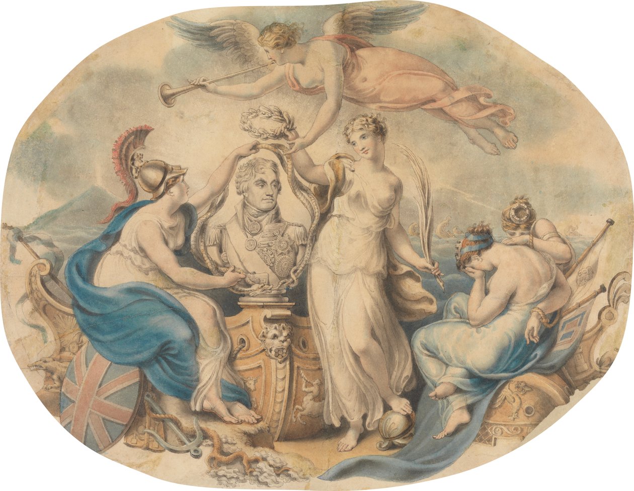 Hyldest til Nelson af Edward Francis Burney