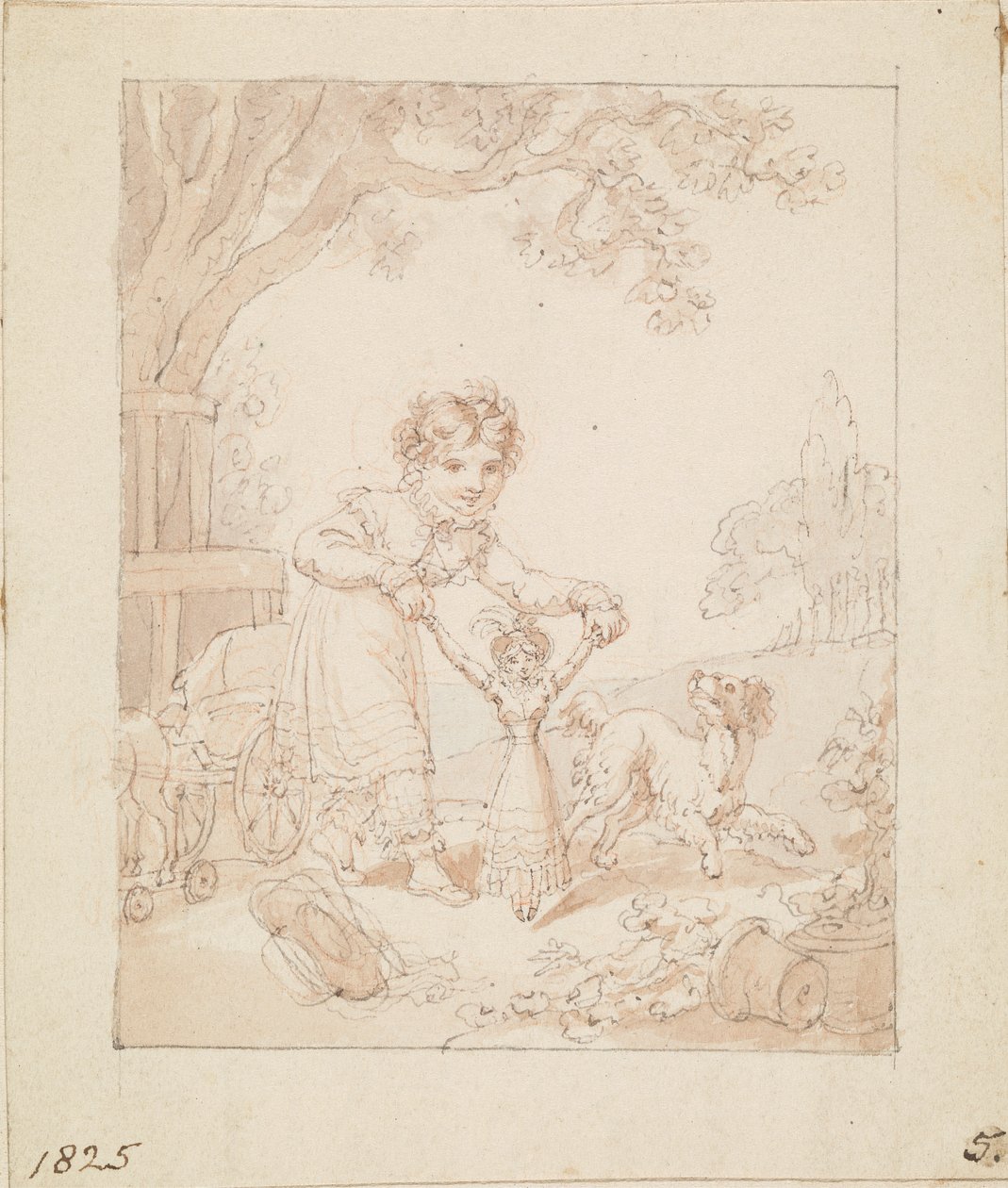 Illustration til Den nye dukke: Uden titel af Edward Francis Burney