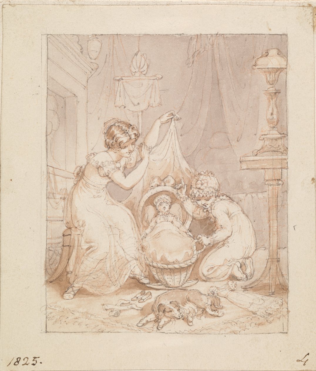 Illustration til Den nye dukke: Uden titel af Edward Francis Burney