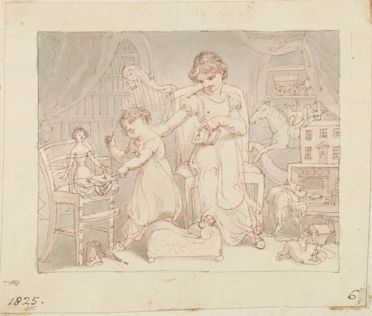 Illustration til Den nye dukke: Uden titel af Edward Francis Burney