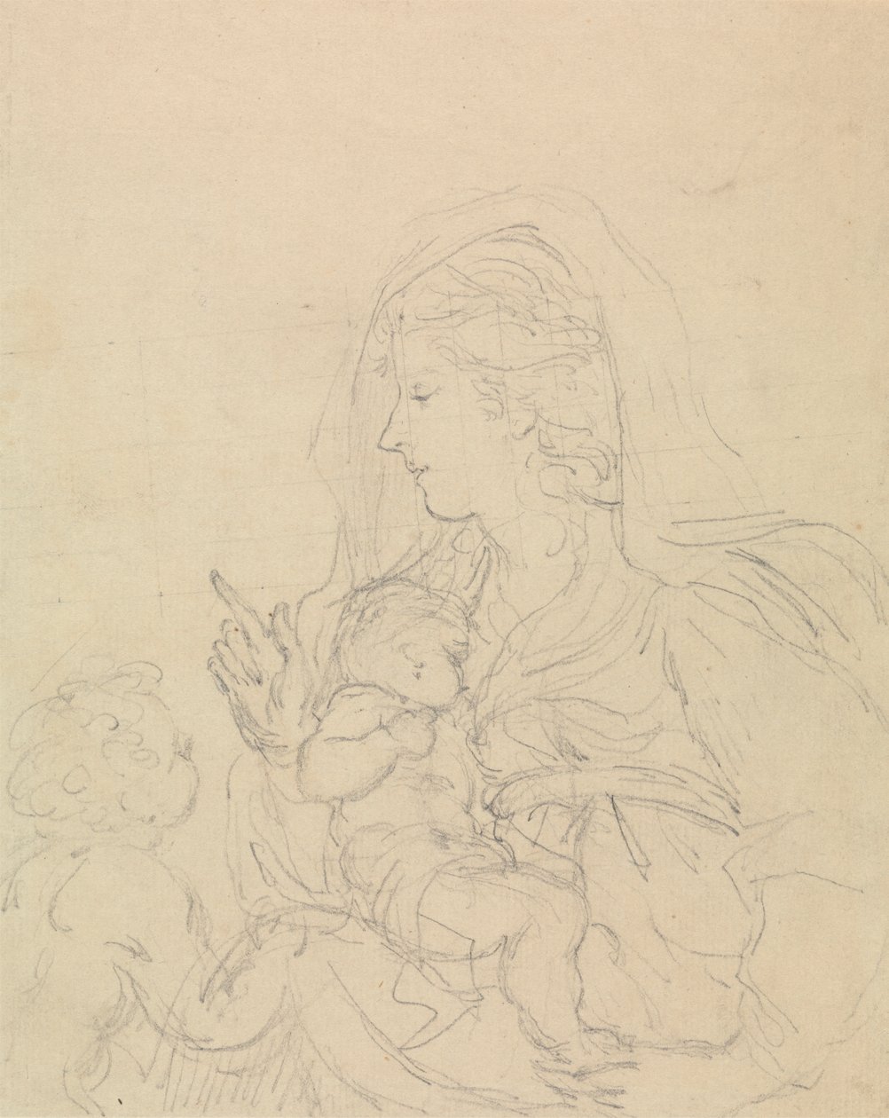 Madonna og barn af Edward Francis Burney