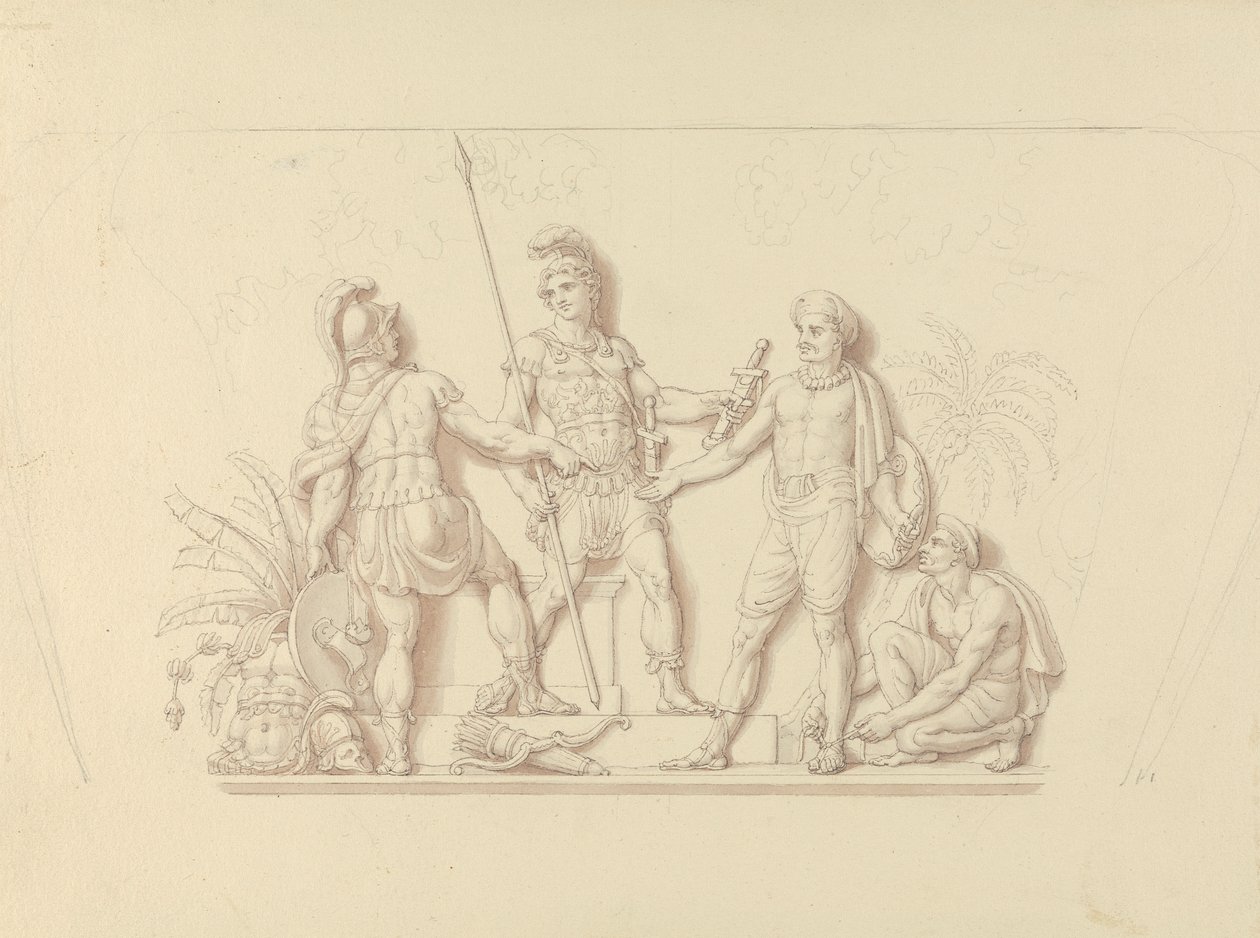 Lægge våben i hænderne på indianerne af Edward Francis Burney