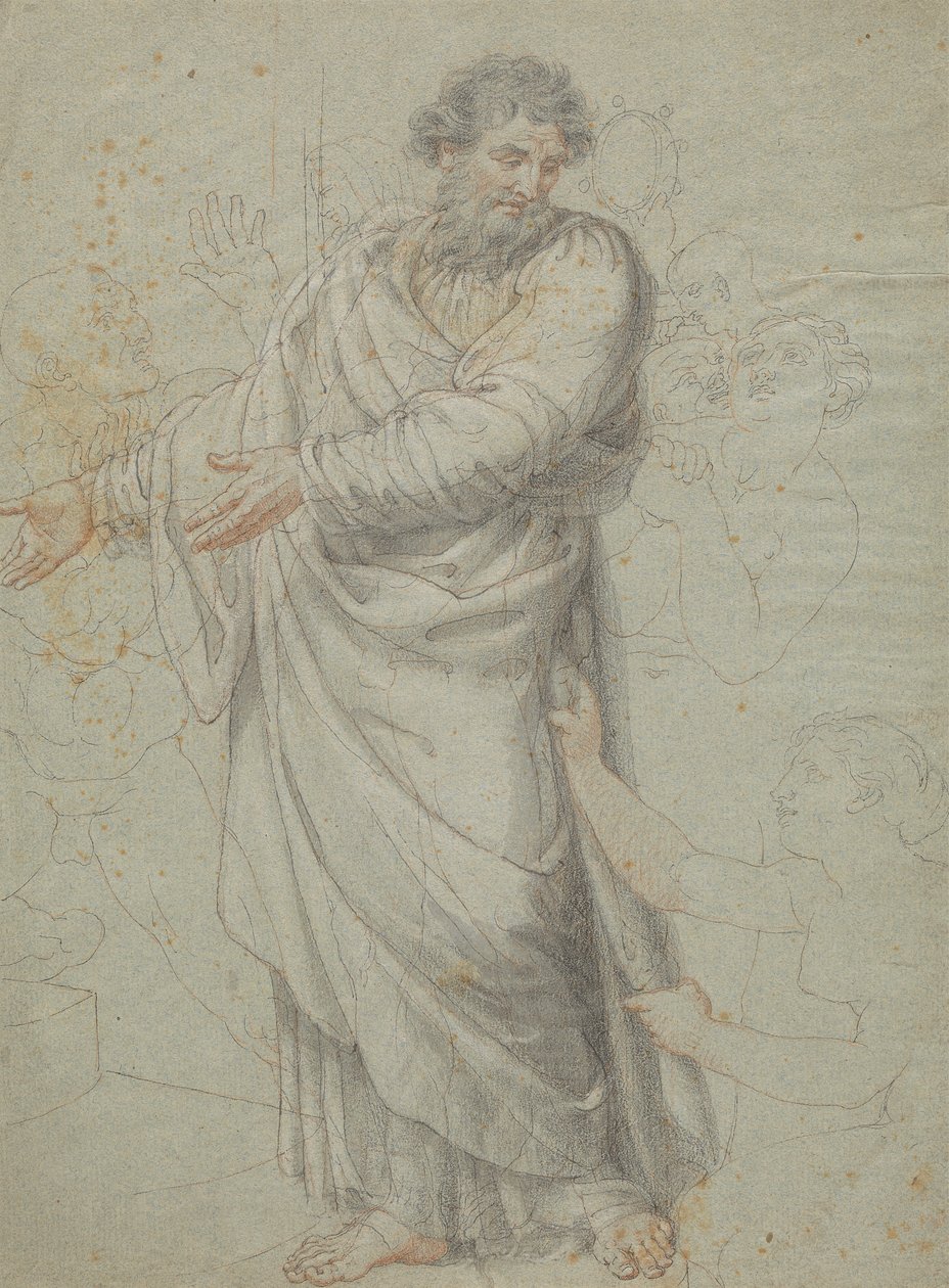 Studie til Skt. Pauls skikkelse af Edward Francis Burney