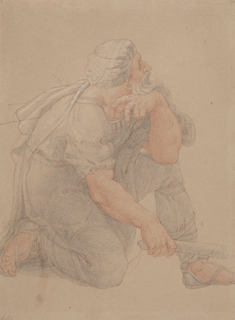 Studie for Magus af Edward Francis Burney
